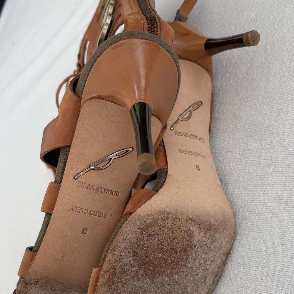Brian Atwood Brown Gladiator Heels - Picture 3 of 4